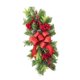 thumbnail image 2 of Corona de lágrima, corona artificial, guirnalda floral artificial, decoración de otoño con lazo, corona para puerta de entrada, para la habitación del Rojo, 2 of 9