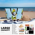 thumbnail image 5 of Silaia Bluey Print Large Capacity Beach Travel Bag,Waterproof Sandproof Beach Tote,Large Tote Travel Bag,Swim Pool Bag For Beach, Travel, Gym, 5 of 7