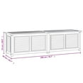 thumbnail image 4 of vidaXL Garden Storage Box with Bag 200x50x53 cm Solid Wood Teak, 4 of 5