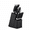 Black, variant on HEESEM 13 Pcs Kitchen Knife Set with Block and Sharpener High Carbon Stainless Steel Knife Set - Brown