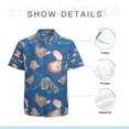 thumbnail image 7 of High Quality Hawaiian Shirts for Men Short Sleeve Aloha Beach Shirt Floral Summer Casual Button Down Shirts Blouses XN26NL, 7 of 7