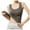 Grey, variant on Women Shapewear Seamless Body Workout O Neck Camisole Tops Towel Clip Waist Trainer Max 94 Undergarments for Stomach Control Smooth Corset plus Size Sweat Vest for Women 6x Women's Tops Waist Trainer