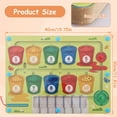 thumbnail image 4 of Magnetic Color Sorting Board Wooden Color Counting Maze Board Color Classification Learning Board Montessori Educational Kids Toy Color and Number Matching Game for Kids Toddlers, 4 of 11