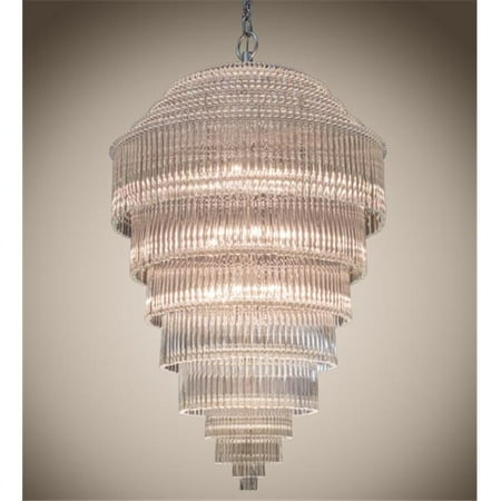 

Meyda 177368 42 in. Loring Chandelier Sparkle Silver