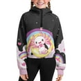 thumbnail image 5 of Uourmeti Rainbow Cartoon Axolotl Soccer Golf Sweatshirt with Pocket Gym Sweatshirts Yoga Sweatshirts Fishing Sweatshirt Size 9-10, 5 of 7