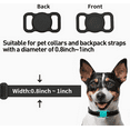 thumbnail image 3 of 2 Pack Airtag Dog Collar Protective Case Compatible for Apple Airtags for Dog Cat Collar Pet Loop Holder,Air Tag Holder for Dogs,Air Tag Silicone Cover for Pet Collar, 3 of 7