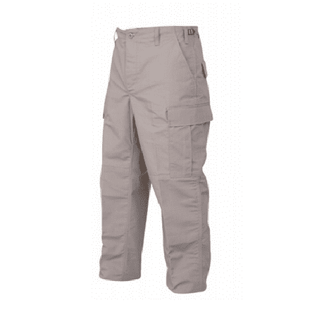 Cotton Khakis - BDU Trousers Khaki 65/35 Polyester, Cotton Rip-Stop, Large Regular