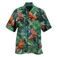 thumbnail image 5 of Camisas y blusas con estampado digital de animales para hombre, camisas casuales de manga corta a la moda para fiestas, playa, sueltas, para hombre, 5 of 5
