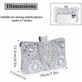 thumbnail image 2 of Womens Sparkly Rhinestone Sequin Glitter bag Clutch Evening Handbag Shoulder Bags Purse for Wedding Party Prom, 2 of 9