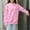 **4Pink, variant on Byworldtasic Women's Basic Hooded SweatshirtsWomens New Basic Loose Fitting Long Sleeved Hoodie Solid Color Pullover With Pockets Sports Fashionable Casual Tops