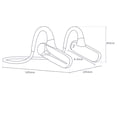 thumbnail image 3 of Auriculares inalámbricos de conducción ósea con micrófono Bluetooth 5.0, llamada telefónica HD, auriculares deportivos ligeros, auriculares impermeables para correr Xemadio 2034671-2, 3 of 9