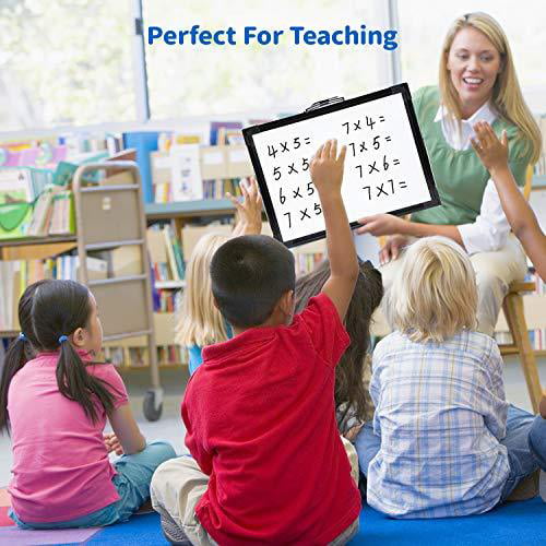 Ohuhu 12"X16" Magnetic Desktop Foldable Double-Sided Dry Erase Board for Kids 