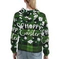 thumbnail image 7 of Kdxio Happy Easter Print Womens Oversized Hoodies Sweatshirts Hooded Pullover Tops Sweaters Casual-Large, 7 of 7