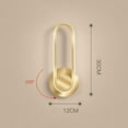 thumbnail image 2 of Nordic Wall Sconce 12W LED Wall Light, Rotatable Flush Mount Wall Lamp Metal Sconces Simple Indoor Wall Lighting Fixtures for Bedroom Bedside Living Room Stairs Hallway, 2 of 4