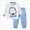 D55-Blue, variant on 4-5 Years Toddler Cotton Pajama Set Girls Long Sleeve Top & Pants Soft Cotton Underwear Loungewear Sleepwear Set Pjs For Girls Cute Girl Pajamas