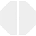 thumbnail image 4 of 36"OD x 1"ID x 14 1/4"C x 1"P Westin Architectural Grade PVC Contemporary Ceiling Medallion, Two Piece, 4 of 11