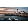 thumbnail image 1 of Maine Lighthouse Scene Photo License Plate, 1 of 1