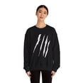 thumbnail image 4 of Effete Feline Claw Marks Scratch Unisex Heavy Blend™ Crewneck Sweatshirt, 4 of 11