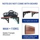 thumbnail image 4 of Soportes plegables para estantes Medach, metal negro, 20 cm, 6 unidades, 4 of 7