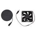 thumbnail image 2 of Solar Panel Fan,  Low Noise Temp Regulation Solar Exhaust Fan Lightweight  for Greenhouse, 2 of 8