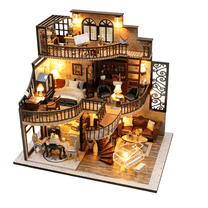 HONGDA Dream Tower Puzzle Luxury Wooden Toy House 3D DIY Toy Set is an excellent gift choice for adults