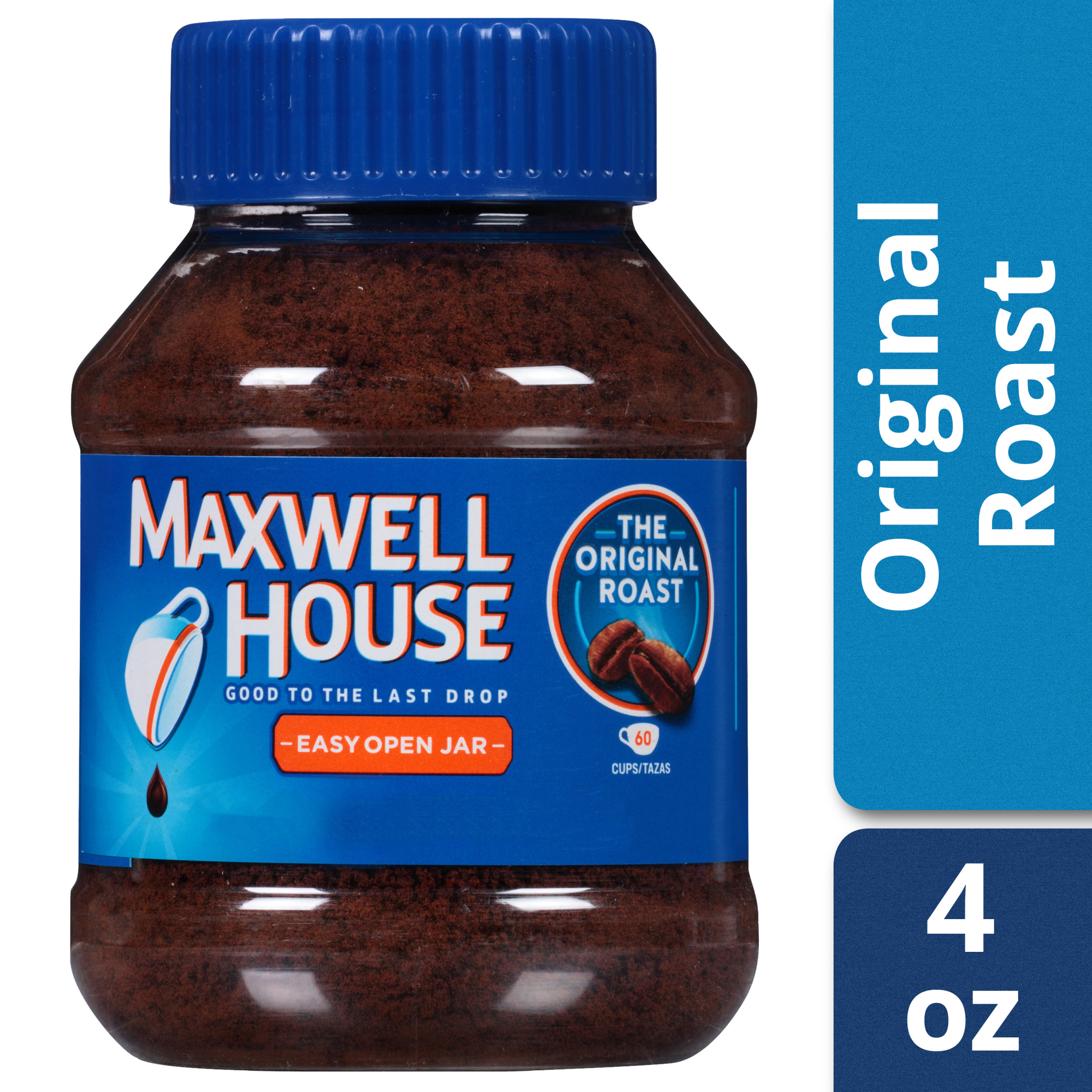Maxwell House Original Roast Ground Instant Coffee, Caffeinated, 4 oz