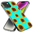thumbnail image 2 of MUNDAZE Apple iPhone 11 Pro Max Yellow Sunflowers Polkadot on Turquoise Teal Double Layer Phone Case Cover, 2 of 5