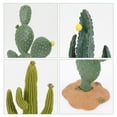 thumbnail image 3 of QUMIIRITY 3Pcs Cactus Statue Home Simulated Cactus Ornament PVC Office Decoration Sand Table, 3 of 6