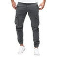 thumbnail image 4 of RUTAYY Men's Pants Sports Solid Color with Pocket Slim Fit Daily Wear Classic Stylish Trousers, 4 of 5