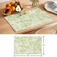 thumbnail image 6 of Spring Lime Green Cobweb Placemats Set of 8 Abstract Minimalist Lines Place Mats Indoor Wipeable Table Mats Washable Cloth Dining Table Placemats for Kitchen Holiday Party Home Decor 13x19 Inch, 6 of 9
