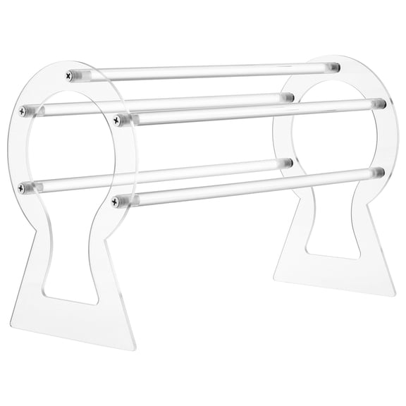 Hemoton Transparent Headband Organizer Acrylic Hair Band Display Stand Hair Clasp Holder