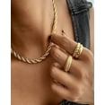 thumbnail image 4 of 18K Gold Rope Chain + Link Chain Necklace Stack Bundle, 4 of 11