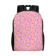 thumbnail image 1 of Disketp Pink Donut Mochila Unisex de Apertura Lateral Completa, Mochila para Laptop para Escuela, Trabajo y Viajes, 1 of 8