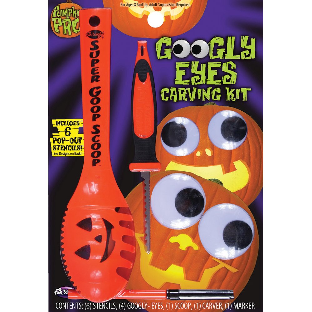 Googly Eyes Pumpkin Carving Kit Halloween Decoration
