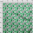 thumbnail image 3 of oneOone Cotton Poplin Twill Green Fabric Kids Animal Fabric For Sewing Printed Craft Fabric By The Yard 56 Inch Wide, 3 of 4