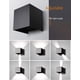 thumbnail image 5 of Aplique de pared LED moderno de 12 W para exteriores, ángulo de haz ajustable a prueba de agua, carcasa de aleación de aluminio (negro, 4000 K), 5 of 5