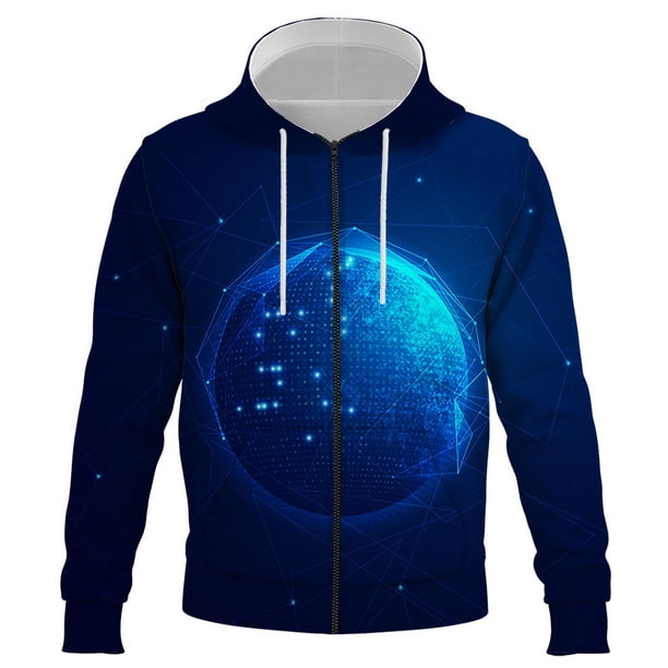 Nuevas sudaderas con cremallera, moda de invierno, patrón de inteligencia artificial, ropa de pareja, sudadera con capucha, cárdigan informal, abrigo, chaqueta para hombre