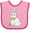 Pink and Red, variant on Inktastic Easter Cute Bunny and Chick Boys or Girls Baby Bib