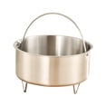 thumbnail image 4 of Vaporizador de alimentos de acero inoxidable para cocinar arroz, cesta multifuncional para vaporizador de verduras, inserto para bollos y bolas de 146 cm x 8 cm, 4 of 8