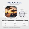 thumbnail image 3 of Cauagu Hawaiian Sunset Beach Cauagu {designName} Print Foldable Car Windshield Sun Shade | Front Windshield Shade for Sun | Fits Small Sedans, Mini SUVs, Hatchbacks-Large, 3 of 6