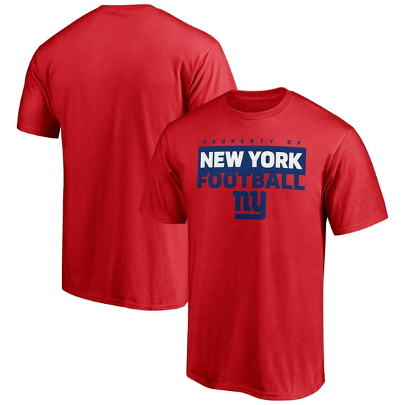 Men's Red New York Giants Gain Ground T-Shirt