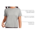 thumbnail image 4 of Remera CRZ YOGA de Algodón Pima, Corte Relajado, Cuello Redondo Alto, 4 of 5
