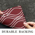 thumbnail image 6 of Burgundy and White Wavy Pattern Door Rugs,Washable Non Slip Door Mats Indoor,Decorative Door Mats,Entry Mat Indoor for Entrance,Bedroom,Kitchen,Bathroom,17"x30", 6 of 6