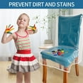 thumbnail image 4 of 2 Pack Plastic Chair Covers for Dining Chairs, Waterproof Thick Plastic Dining Chair Covers, Dustproof, Anti Sauce, Cat Scratching and Kid Smearing, Clear Plastic Chair Protectors, 4 of 7