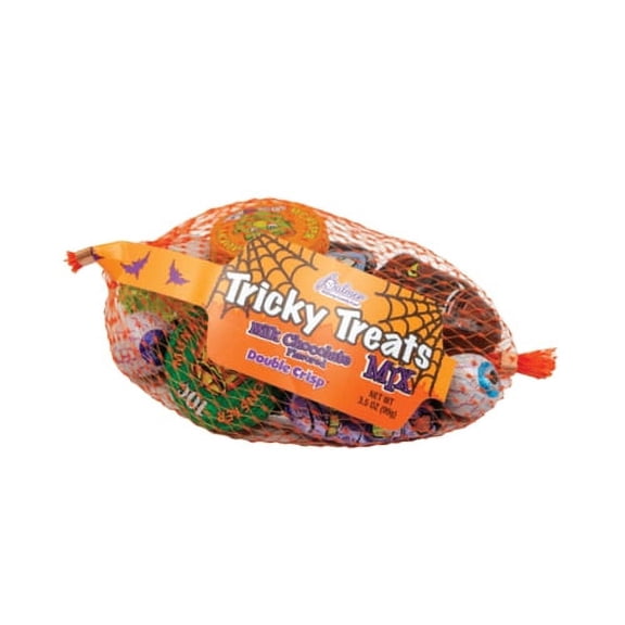 Palmer Tricky Treats, Halloween Foil Milk Chocolate Balls, 3.5 Ounce Mesh Bag