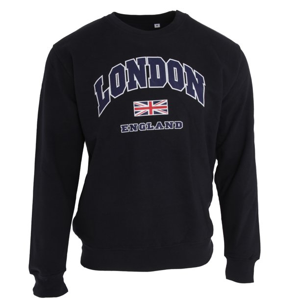 Jersey con diseño de bandera Reino Unido modelo London uso Unisex (Azul marino)