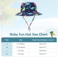 thumbnail image 6 of American Trends UPF 50+ Baby Boy Sun Hat Sun Protective Cute Wide Brim Summer Kids Beach Bucket Hats Toddler Sun Hats for Girl Navy Dinosaur M, 6 of 6