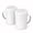 White, variant on Dompilc Metal Salt Pepper Dredge Shakers - with Handle - Seasonings Spice Shakers with Holes and Lids - 2PC