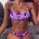 thumbnail image 2 of Bikini con estilo para mujer con almohadilla en el pecho sin soporte de acero Correa cómoda Traje de baño dividido Conjunto de dos piezas para la playa OAVQHLG3B Store lin121212, 2 of 4