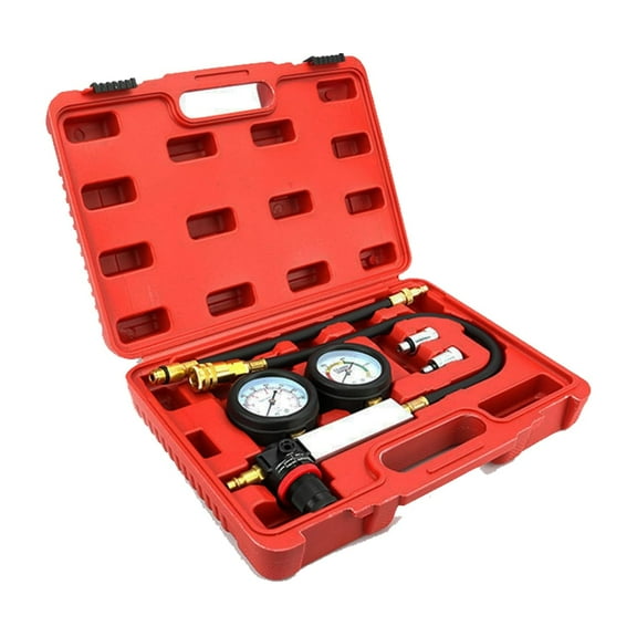 M optimized TU-21 Compression Test Kit Engine Cylinder Dual Gauge Leakdown Tester Kit Diagnostics Tool